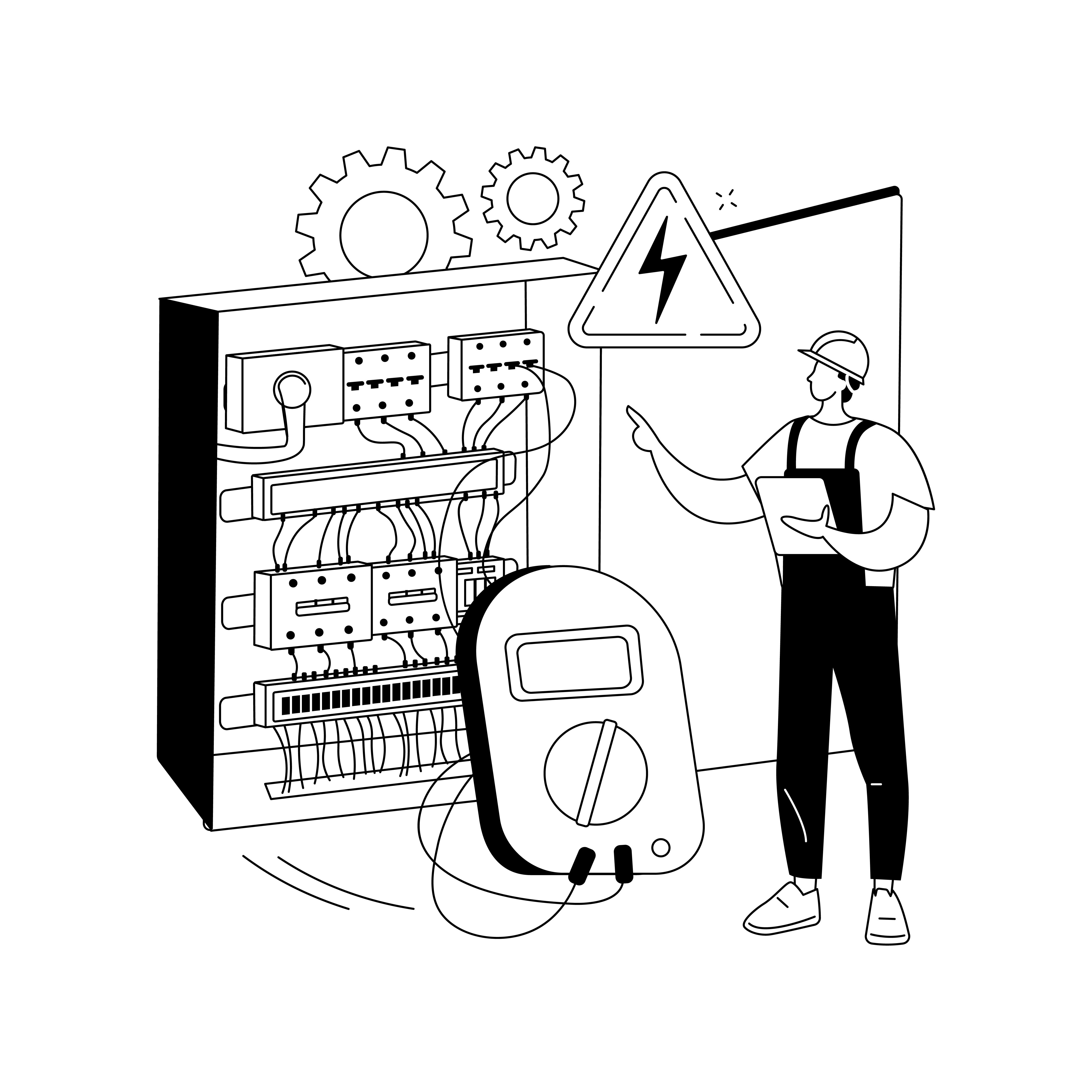作業車と工具